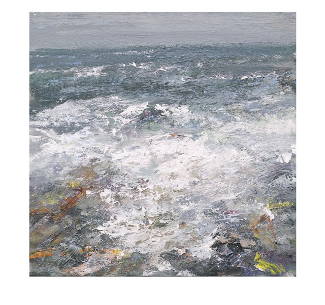 25x25 Acrylic on Canvas Wave Study Three £250