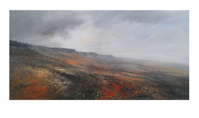 100cm-x-50cm-mixed-media-on-canvas-approaching-cloud-stanage-edge-1200