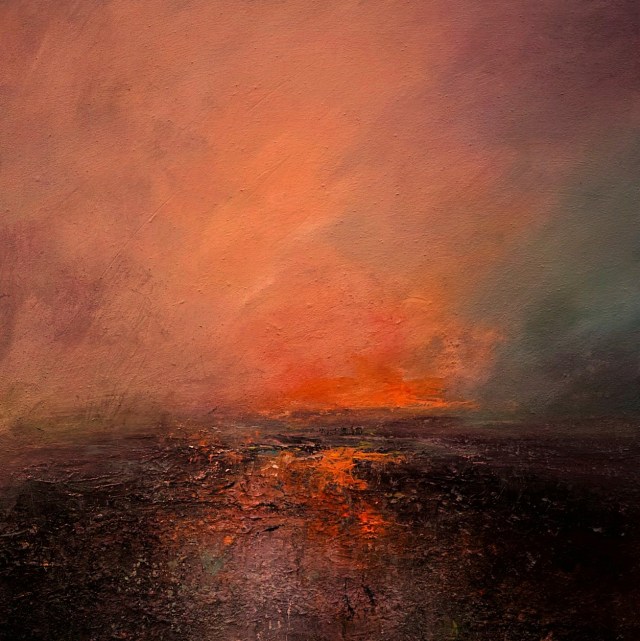 60cm x 60cm Sun Set Derwent Reservoir £725