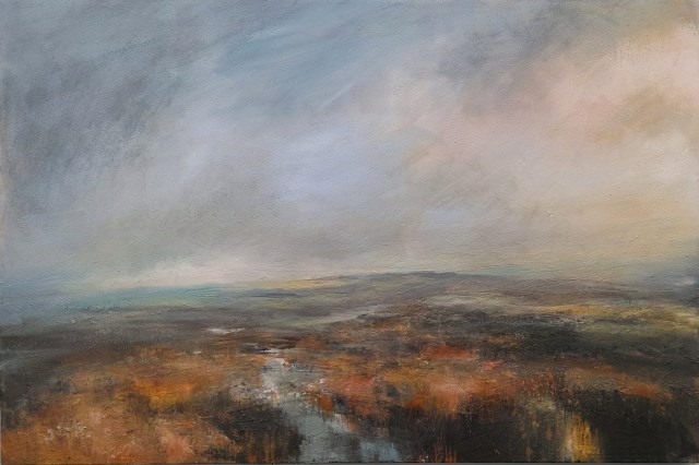 150cm x 100cm After Rain Footpath Across Burbage Moor Toward Kinder Scout £2750